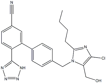  4'-[(2-Butyl-4-chloro-5-hydroxymethyl-1H-imidazol-1-yl)methyl]-2-(1H-tetrazol-5-yl)-1,1'-biphenyl-5-carbonitrile