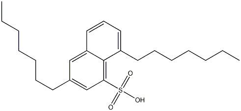 3,8-Diheptyl-1-naphthalenesulfonic acid Structure