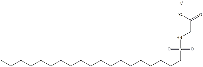 N-Nonadecylsulfonylglycine potassium salt Structure