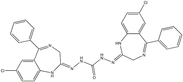  1,5-Bis[(7-chloro-5-phenyl-1,3-dihydro-2H-1,4-benzodiazepin)-2-ylidene]carbonohydrazide