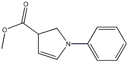 4,5-Dihydro-1-phenyl-1H-pyrrole-4-carboxylic acid methyl ester Structure