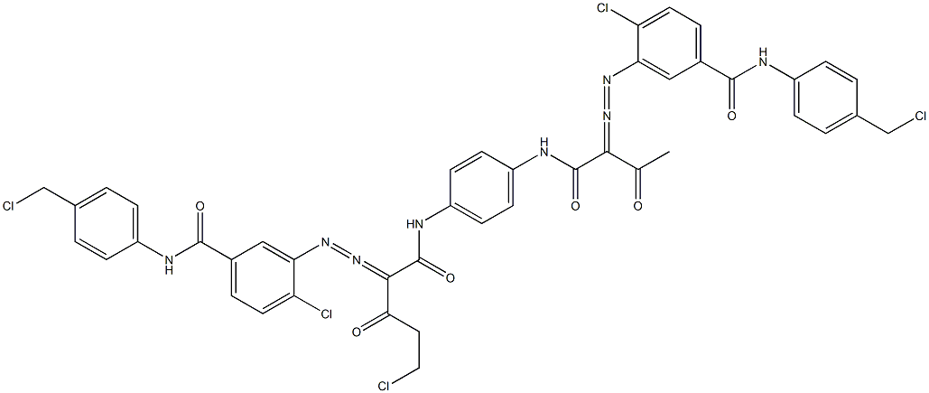 3,3'-[2-(Chloromethyl)-1,4-phenylenebis[iminocarbonyl(acetylmethylene)azo]]bis[N-[4-(chloromethyl)phenyl]-4-chlorobenzamide]