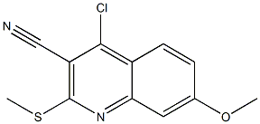 4-Chloro-7-methoxy-2-(methylthio)quinoline-3-carbonitrile|