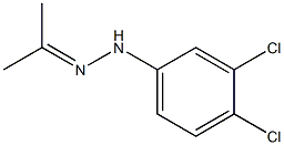 Acetone 3,4-dichlorophenyl hydrazone Structure