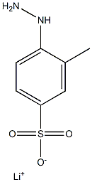 4-ヒドラジノ-3-メチルベンゼンスルホン酸リチウム 化学構造式