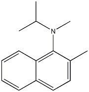 N-Isopropyl-N-methyl-2-methylnaphthalen-1-amine,,结构式