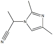 1-(1-Cyanoethyl)-2,4-dimethyl-1H-imidazole 结构式