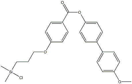 4-[3-(Chlorodimethylsilyl)propoxy]benzoic acid 4'-methoxy-1,1'-biphenyl-4-yl ester|