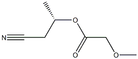 Methoxyacetic acid (S)-1-(cyanomethyl)ethyl ester Struktur