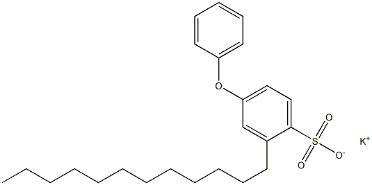 4-Phenoxy-2-dodecylbenzenesulfonic acid potassium salt Structure