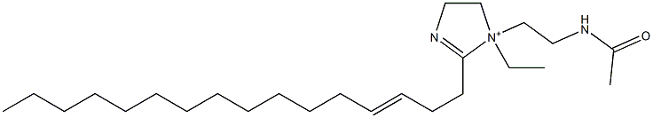 1-[2-(Acetylamino)ethyl]-1-ethyl-2-(3-hexadecenyl)-2-imidazoline-1-ium,,结构式