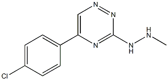 1-[5-(4-クロロフェニル)-1,2,4-トリアジン-3-イル]-2-メチルヒドラジン 化学構造式