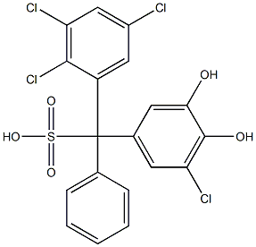 (5-Chloro-3,4-dihydroxyphenyl)(2,3,5-trichlorophenyl)phenylmethanesulfonic acid