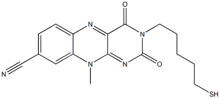 3-(5-Mercaptopentyl)-8-cyano-10-methylbenzo[g]pteridine-2,4(3H,10H)-dione