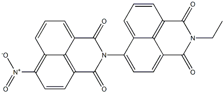 N-(2-Ethyl-2,3-dihydro-1,3-dioxo-1H-benzo[de]isoquinoline-6-yl)-4-nitro-1,8-naphthalenedicarboximide Structure