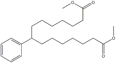 7-Phenyltridecane-1,13-dicarboxylic acid dimethyl ester Structure