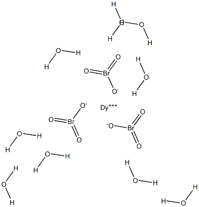 三臭素酸ジスプロシウム九水和物 化学構造式