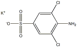 4-Amino-3,5-dichlorobenzenesulfonic acid potassium salt,,结构式