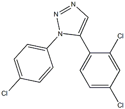 1-(4-Chlorophenyl)-5-(2,4-dichlorophenyl)-1H-1,2,3-triazole Struktur