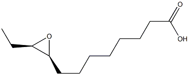 (9S,10R)-9,10-エポキシドデカン酸 化学構造式