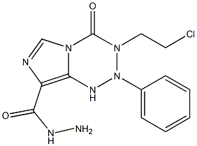 3-(2-Chloroethyl)-3,4-dihydro-4-oxo-N2-phenylimidazo[5,1-d]-1,2,3,5-tetrazine-8-carboxylic acid hydrazide 结构式