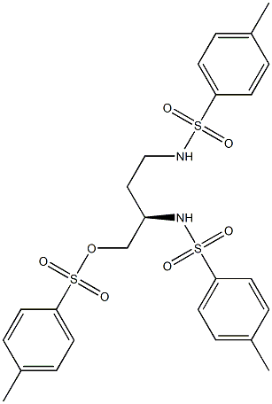 (+)-N,N'-[(R)-1-(p-Toluenesulfonyloxymethyl)trimethylene]bis(p-toluenesulfonamide) Structure