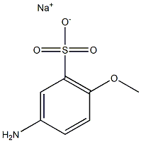 3-Amino-6-methoxybenzenesulfonic acid sodium salt 结构式