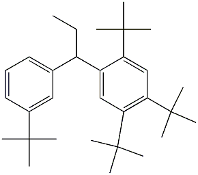 1-(2,4,5-Tri-tert-butylphenyl)-1-(3-tert-butylphenyl)propane Structure