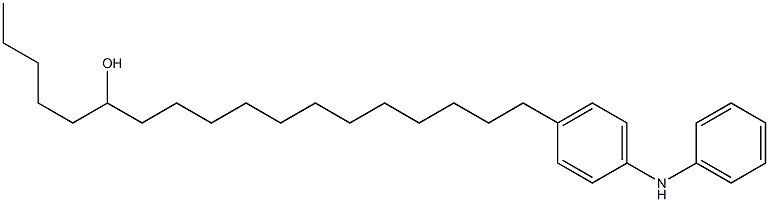 4-(13-Hydroxyoctadecyl)phenylphenylamine Structure