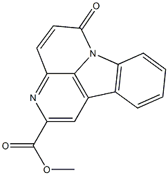 6-オキソ-6H-インドロ[3,2,1-de][1,5]ナフチリジン-2-カルボン酸メチル 化学構造式