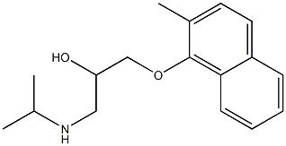 1-Isopropylamino-3-(2-methyl-1-naphtyloxy)-2-propanol,,结构式