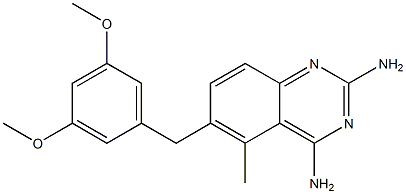 5-Methyl-6-(3,5-dimethoxybenzyl)quinazoline-2,4-diamine