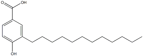 3-Dodecyl-4-hydroxybenzoic acid,,结构式