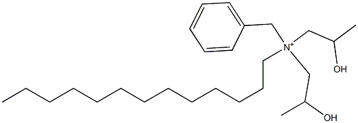 N,N-Bis(2-hydroxypropyl)-N-tridecylbenzenemethanaminium Structure