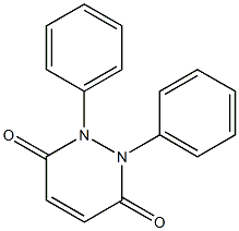 1,2-ジフェニル-1,2-ジヒドロピリダジン-3,6-ジオン 化学構造式