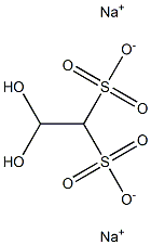 2,2-Dihydroxyethane-1,1-disulfonic acid disodium salt Struktur