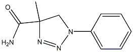 4,5-Dihydro-4-methyl-1-phenyl-1H-1,2,3-triazole-4-carboxamide Struktur