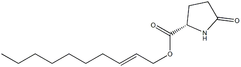 (S)-5-Oxopyrrolidine-2-carboxylic acid 2-decenyl ester Structure