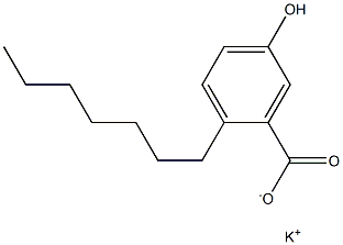  2-Heptyl-5-hydroxybenzoic acid potassium salt