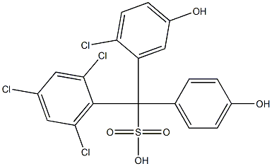 (2-Chloro-5-hydroxyphenyl)(2,4,6-trichlorophenyl)(4-hydroxyphenyl)methanesulfonic acid