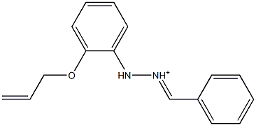 2-[2-(Allyloxy)phenyl]-1-[phenylmethylene]hydrazinium Structure