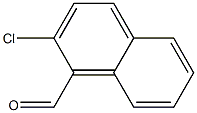 2-クロロ-1-ナフトアルデヒド 化学構造式