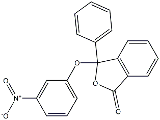 3-フェニル-3-(3-ニトロフェノキシ)イソベンゾフラン-1(3H)-オン 化学構造式
