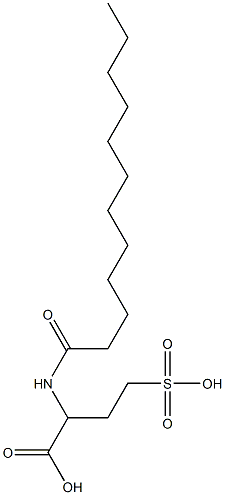 2-(1-Oxododecylamino)-4-sulfobutanoic acid Structure