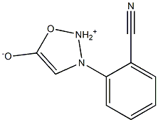 3-[2-Cyanophenyl]-1,2,3-oxadiazole -ium-5-olate 结构式