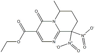 9,9-Dinitro-6-methyl-4-oxo-6,7,8,9-tetrahydro-4H-pyrido[1,2-a]pyrimidine-3-carboxylic acid ethyl ester|