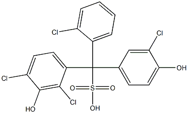  (2-Chlorophenyl)(3-chloro-4-hydroxyphenyl)(2,4-dichloro-3-hydroxyphenyl)methanesulfonic acid