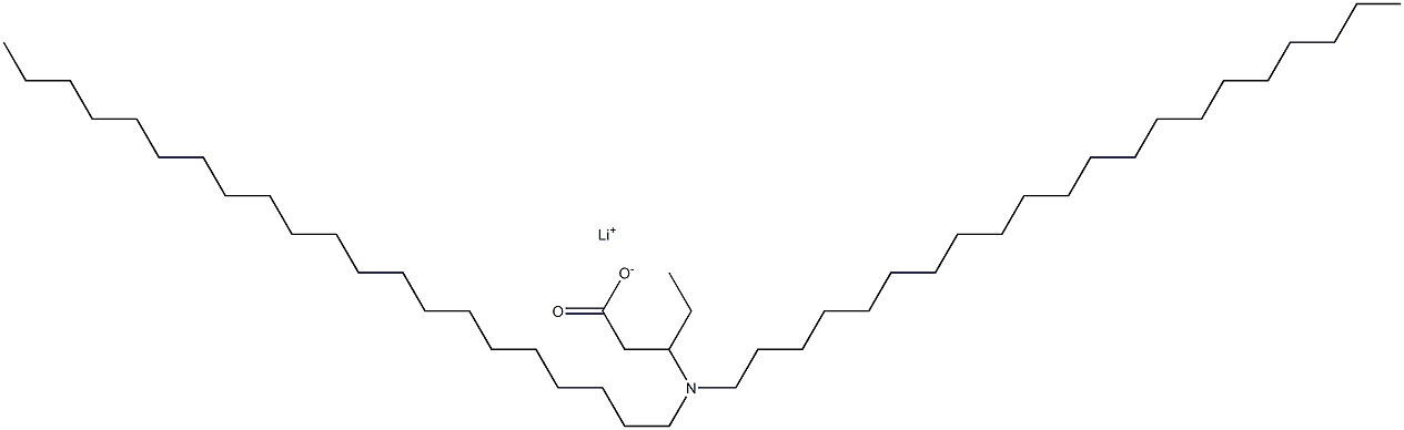 3-(Dihenicosylamino)valeric acid lithium salt Structure