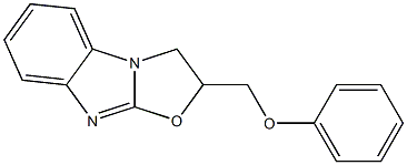 2,3-Dihydro-2-(phenoxymethyl)oxazolo[3,2-a]benzimidazole Struktur