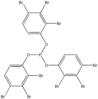 Phosphorous acid tris(2,3,4-tribromophenyl) ester Struktur